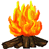 Resultado de imagen de fogata gif